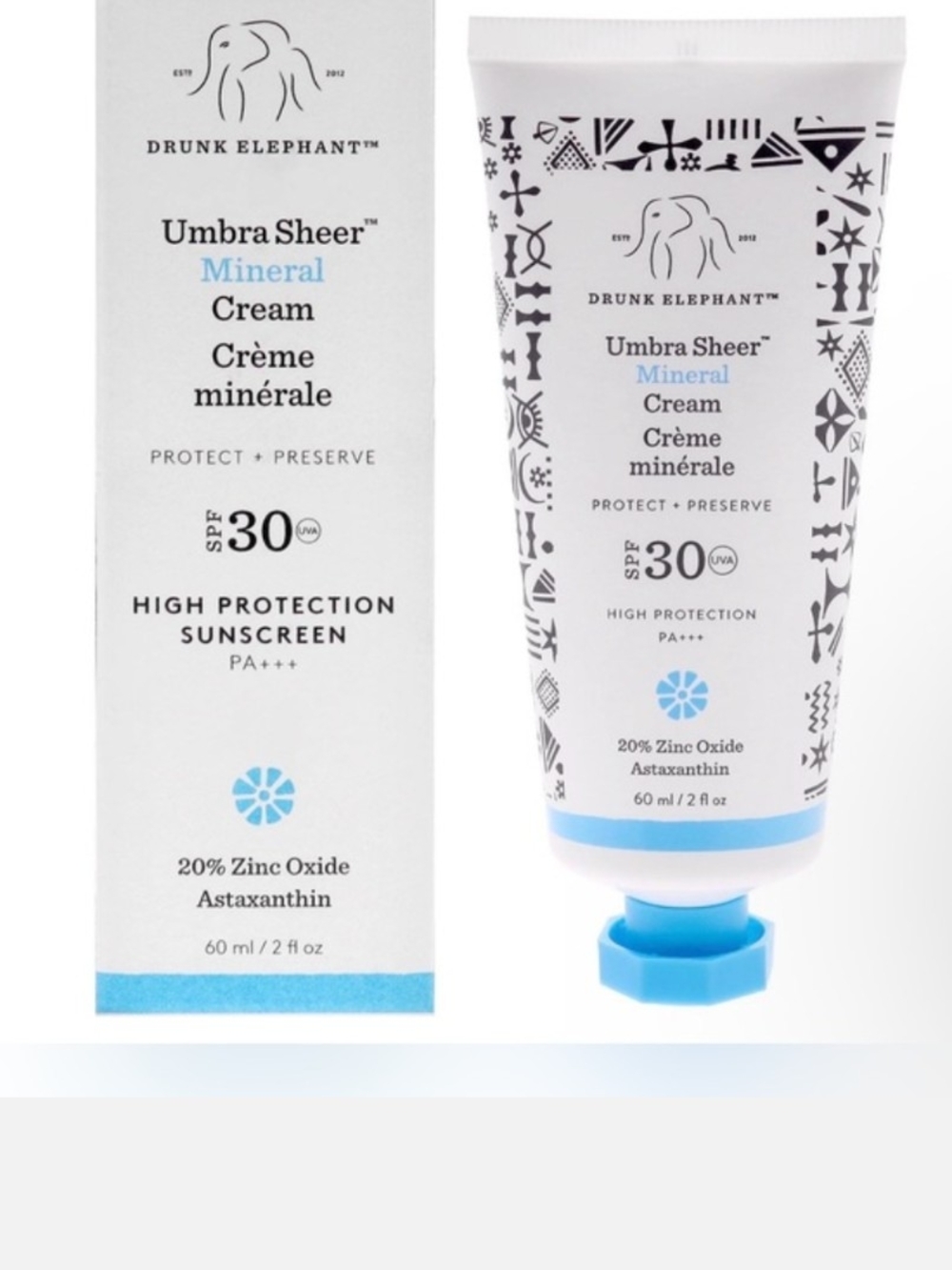 Drunk Elephant Umbra Sheer Mineral Cream SPF 30 NIB NEW IN BOX